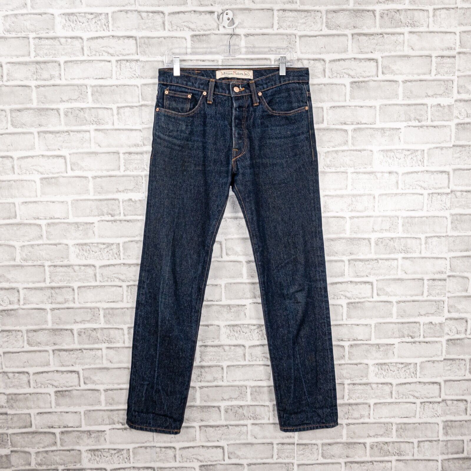 Johnson Motors Johnson Motors Inc Regid Denim Jeans indigo blue button fly Size US 32 / EU 48 - 1 Thumbnail