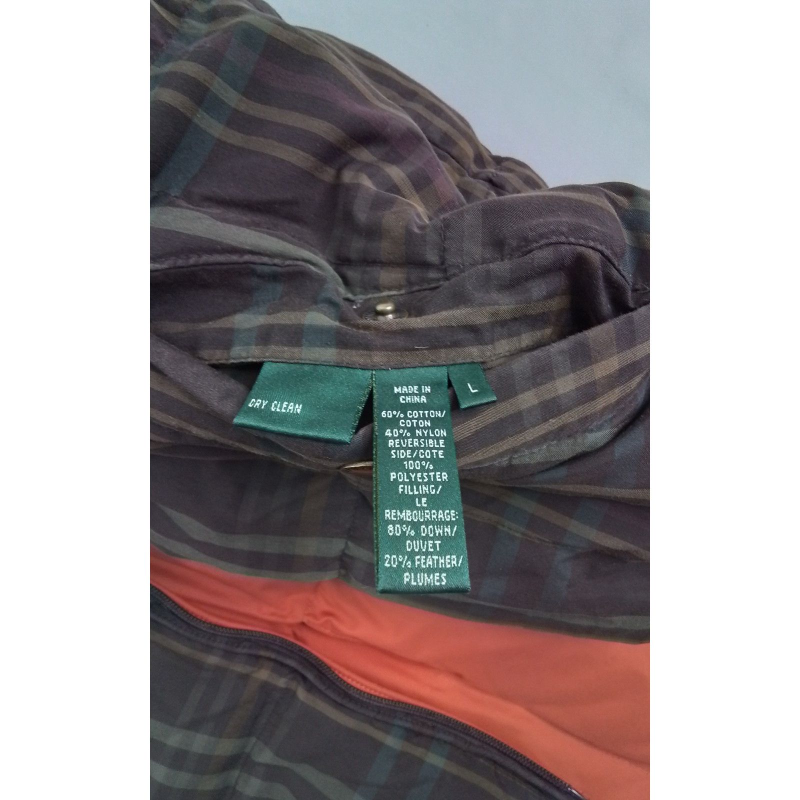 Ralph Lauren Ralph Lauren Reversible Vest Men's L Plaid/Orange #J2997 Size US L / EU 52-54 / 3 - 9 Thumbnail