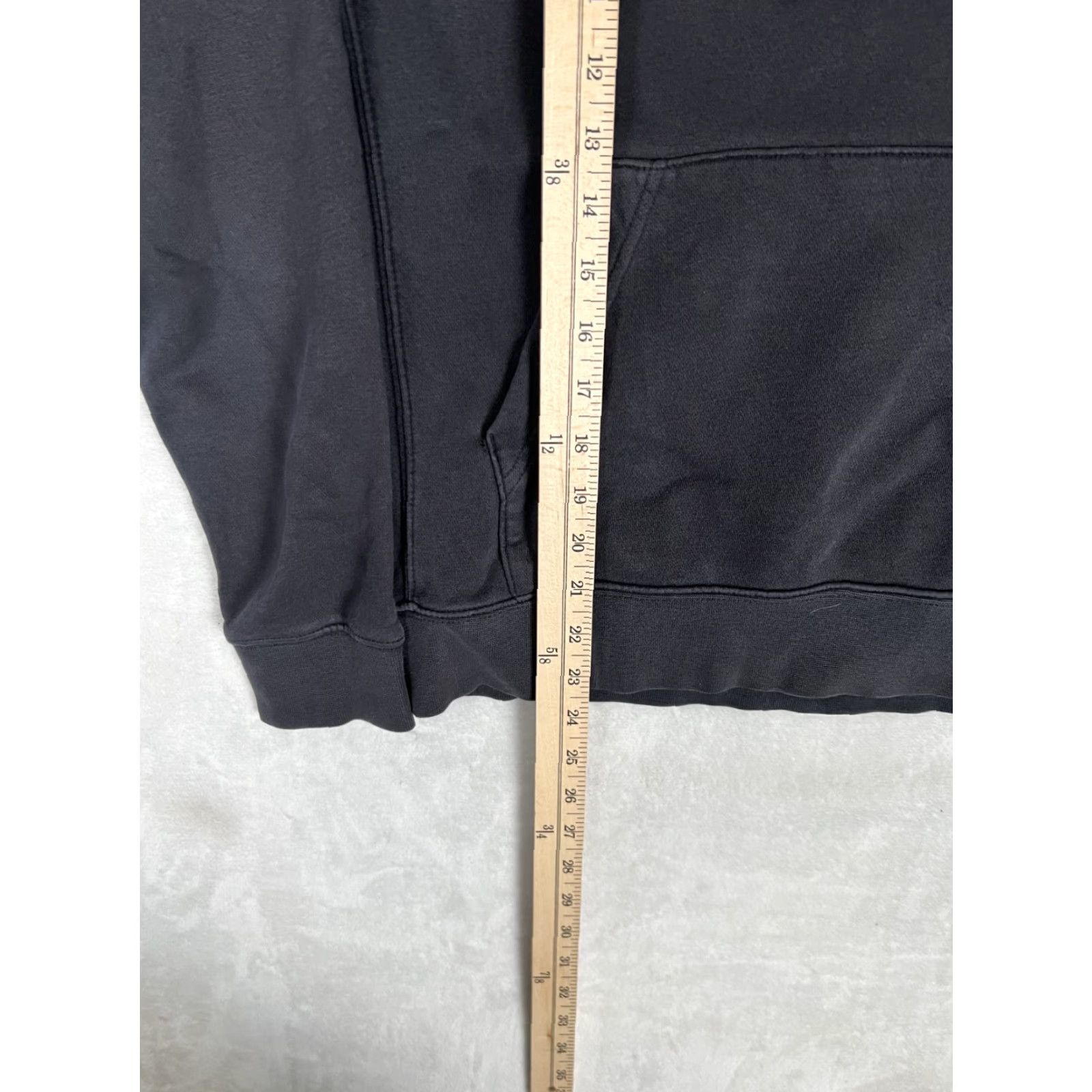 Nike VINTAGE Nike Black Hoodie Sweatshirt Pullover S Long Sleeve Embroidered Swoosh Fade Crew Neck Hooded Pockets 90s Sports Men Size US S / EU 44-46 / 1 - 3 Thumbnail