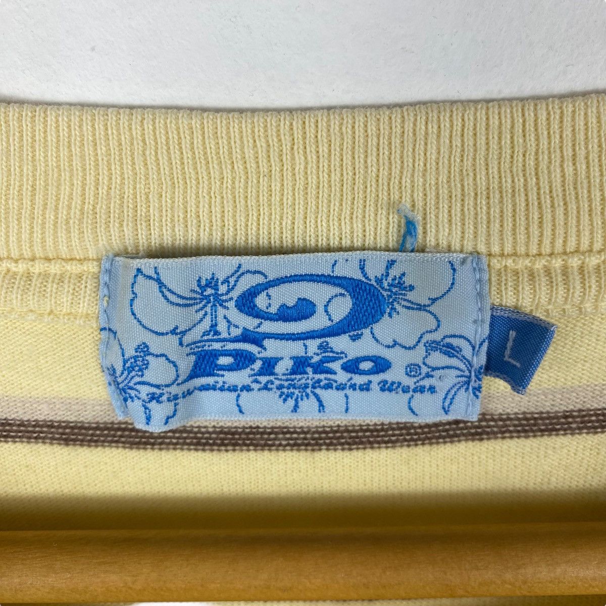 Vintage Vintage 00's PIKO Hawaiian Longboard Wear Small Logo Striped Size US L / EU 52-54 / 3 - 5 Thumbnail