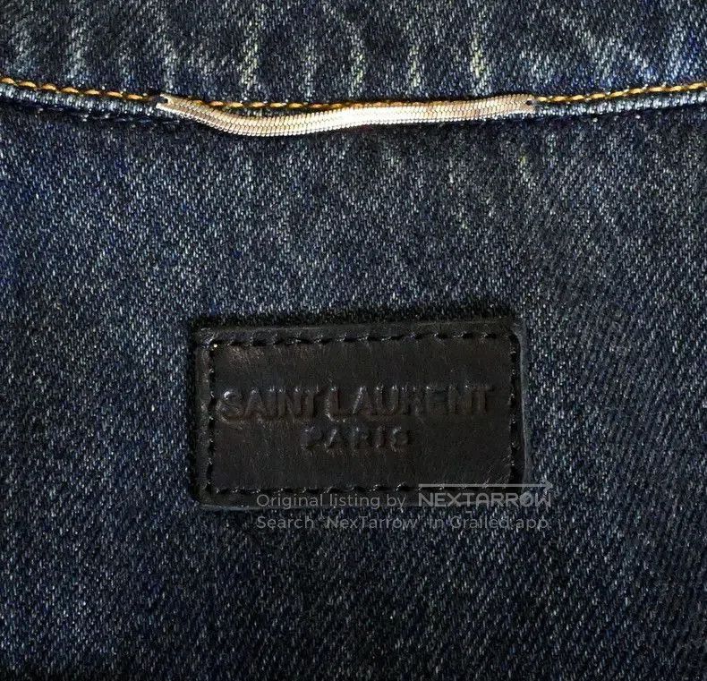 Saint Laurent Paris SAINT LAURENT 2015SS Washed Blue Denim Jacket. Size US XS / EU 42 / 0 - 3 Thumbnail