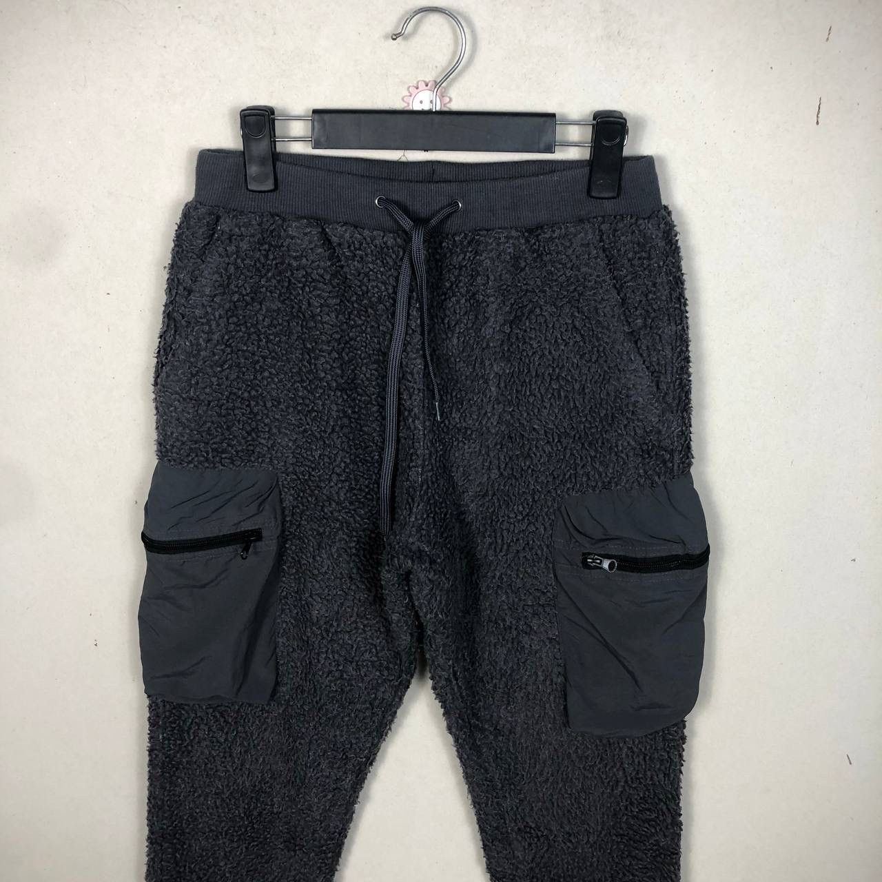 Japanese Brand × Vintage Fleece Sweatpants Cargo Pants Inspired Stone Island Size US 31 - 3 Thumbnail