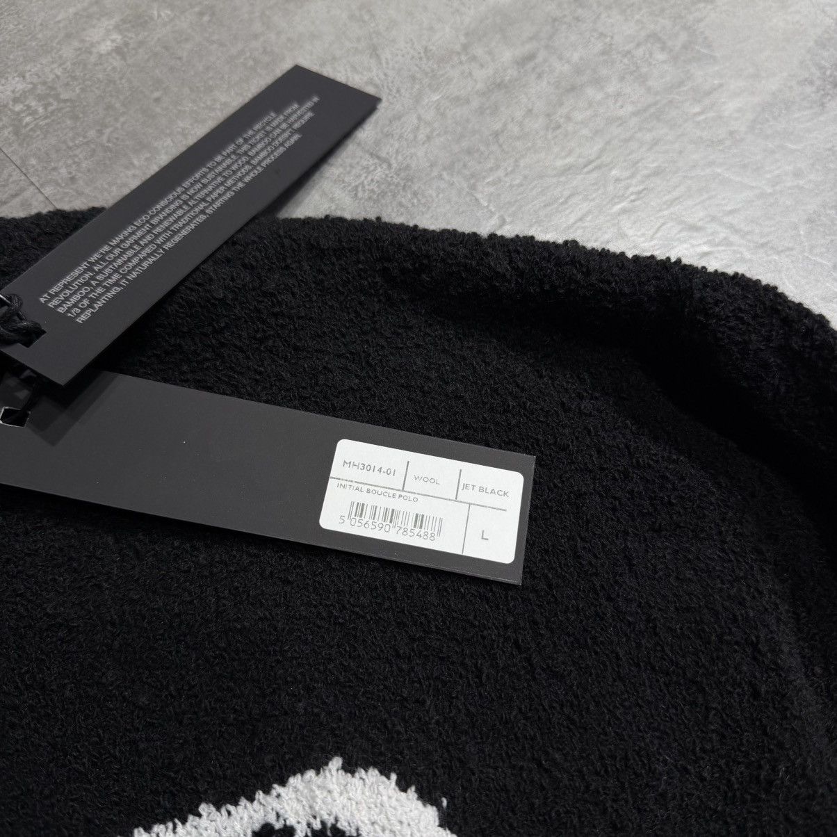 Represent Clo. Represent Initial Boucle Polo - Black Large Size US L / EU 52-54 / 3 - 5 Thumbnail