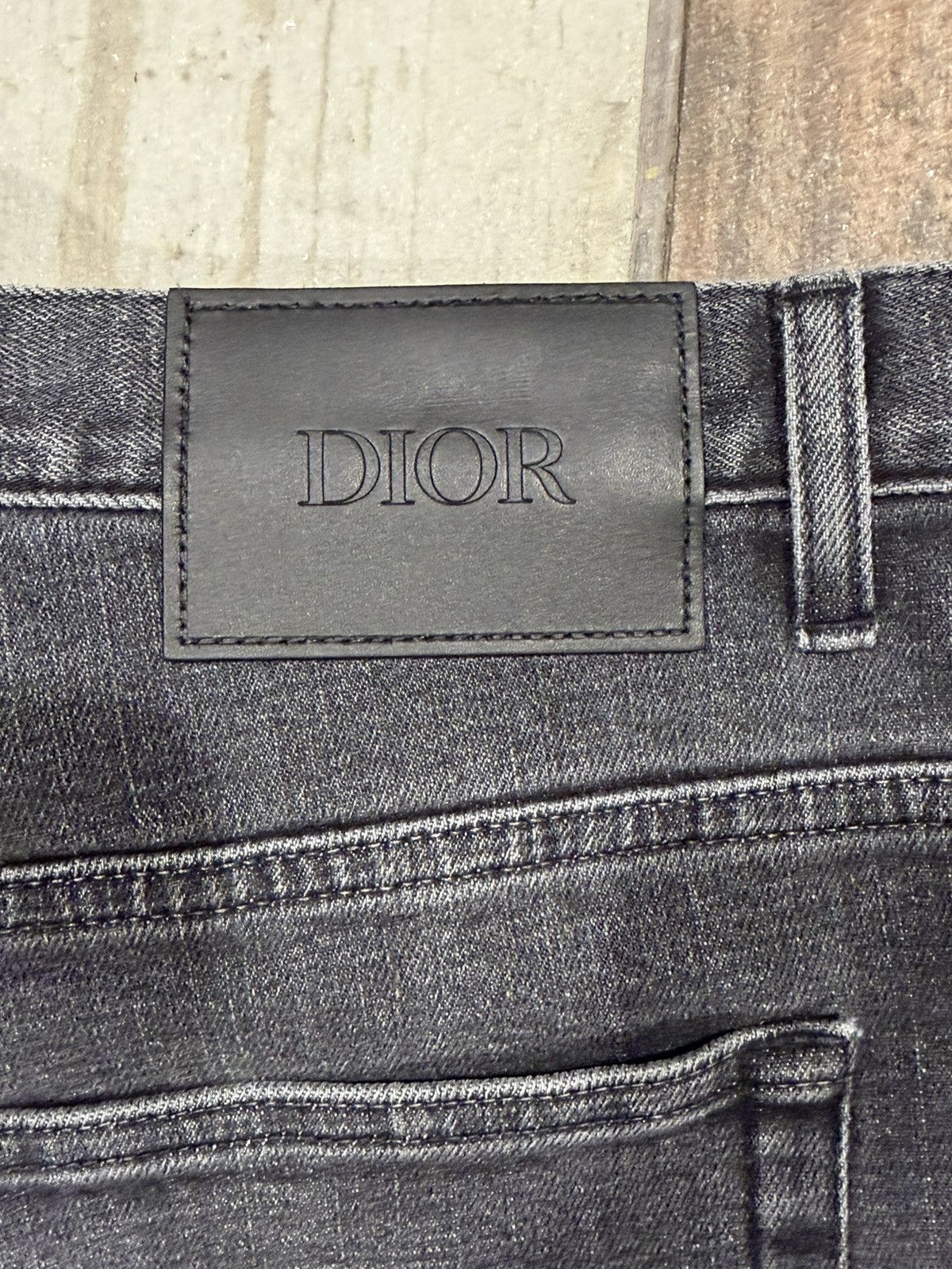 Dior Dior Homme Logo Patch Slim-Fit Jeans Size US 33 - 5 Thumbnail