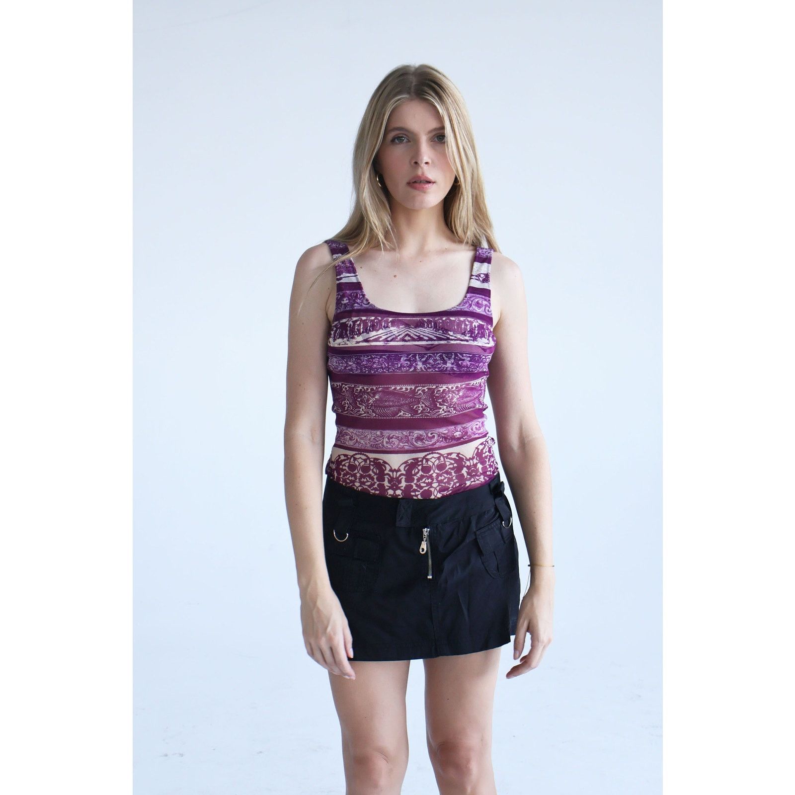 Jean Paul Gaultier Vintage Jean Paul Gaultier Purple Fish + Cherub Print Set Size M / US 6-8 / IT 42-44 - 7 Thumbnail