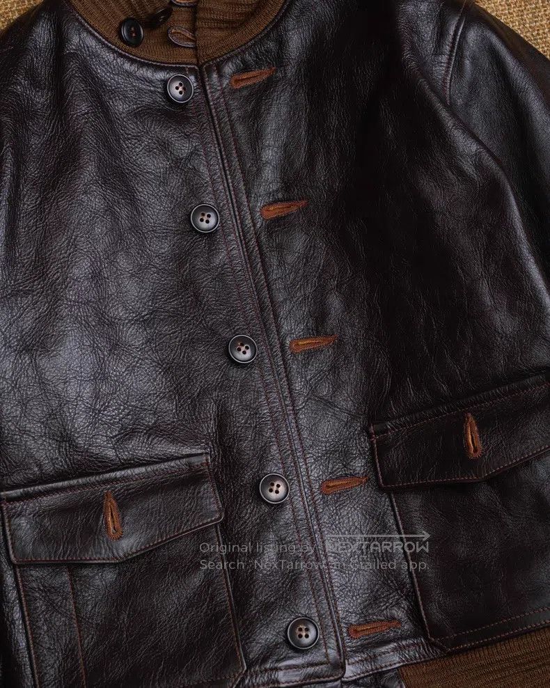 The Real McCoy's The Real McCoys Horseskin leather clothing Size US XXS / EU 40 - 4 Thumbnail