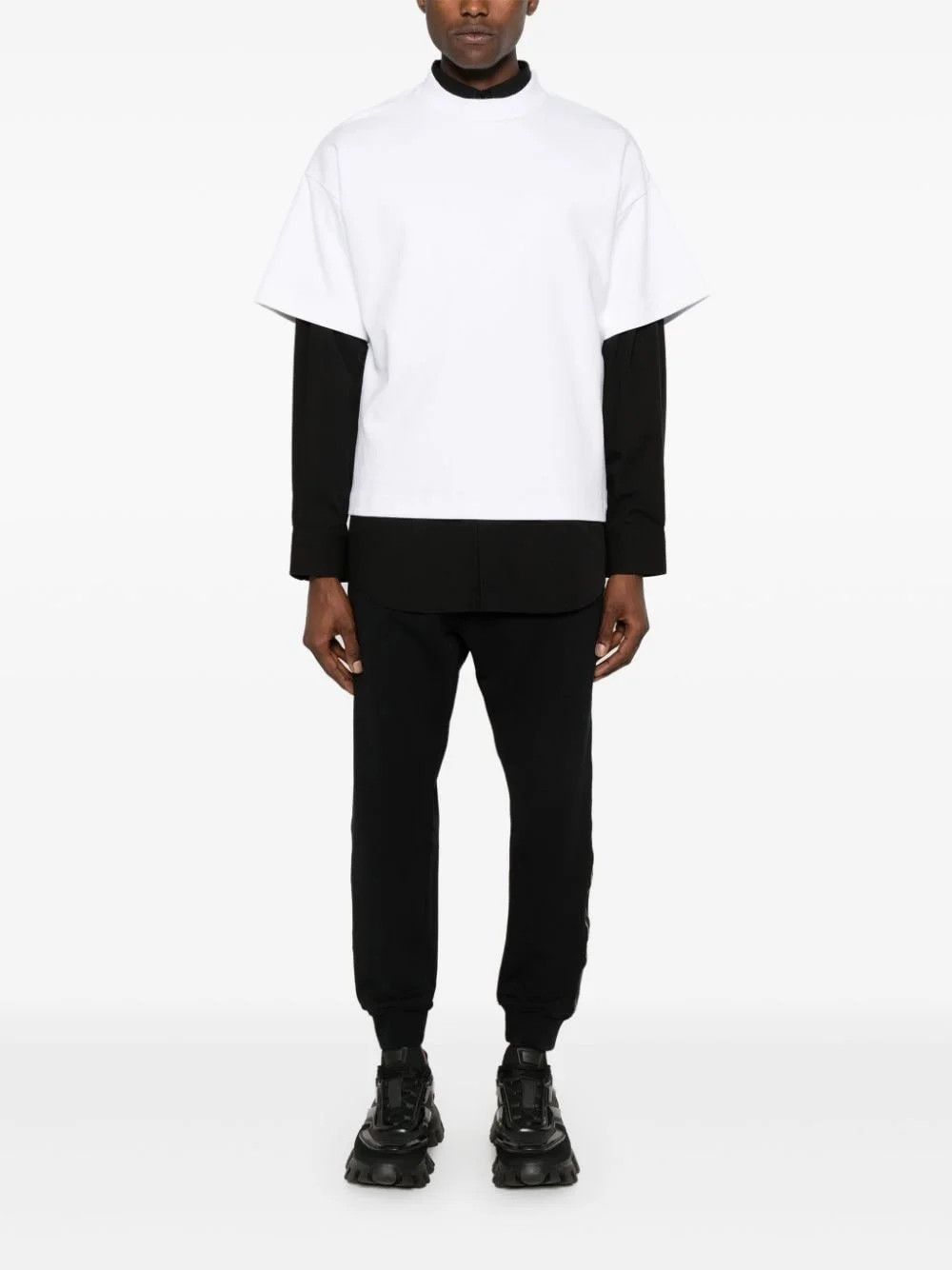 Alexander McQueen o1srvl11e0226 Tape Sweatpants & Joggers In Black Size US 30 / EU 46 - 2 Thumbnail