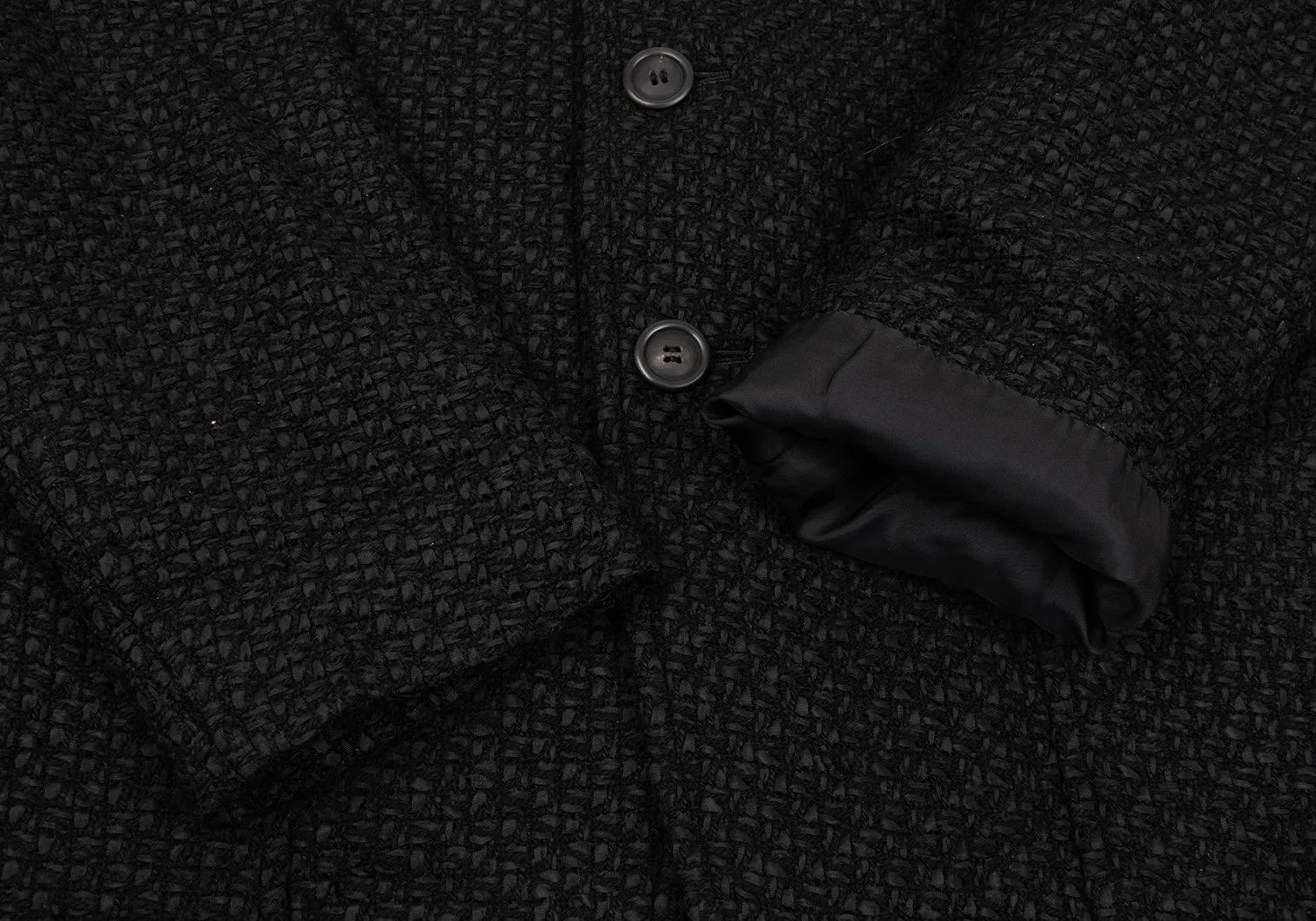 Issey Miyake Band Collar Jacket in Black - Size 2 Size US M / EU 48-50 / 2 - 9 Thumbnail