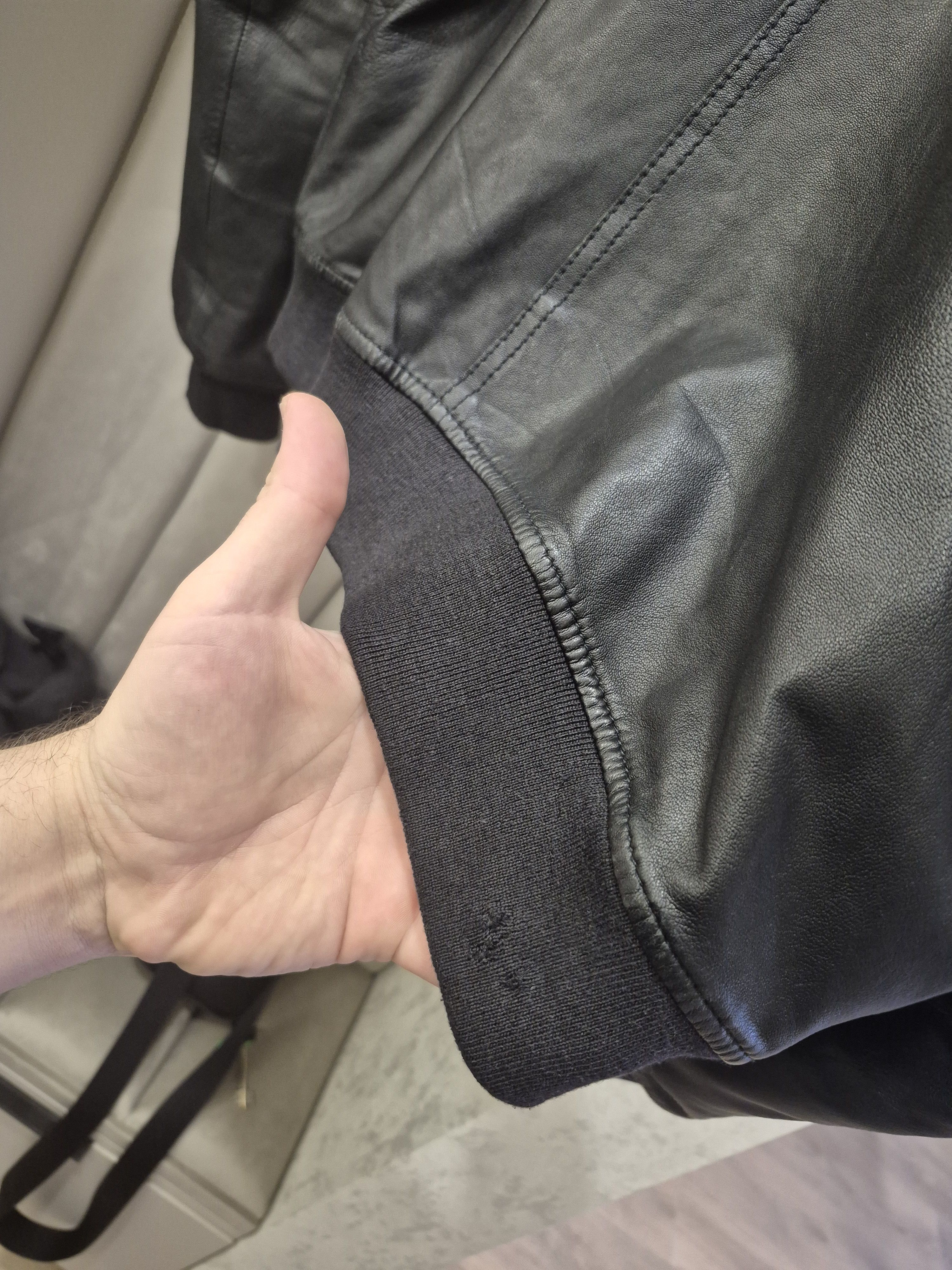 Diesel Diesel men leather bomber jacket Size US XL / EU 56 / 4 - 8 Thumbnail