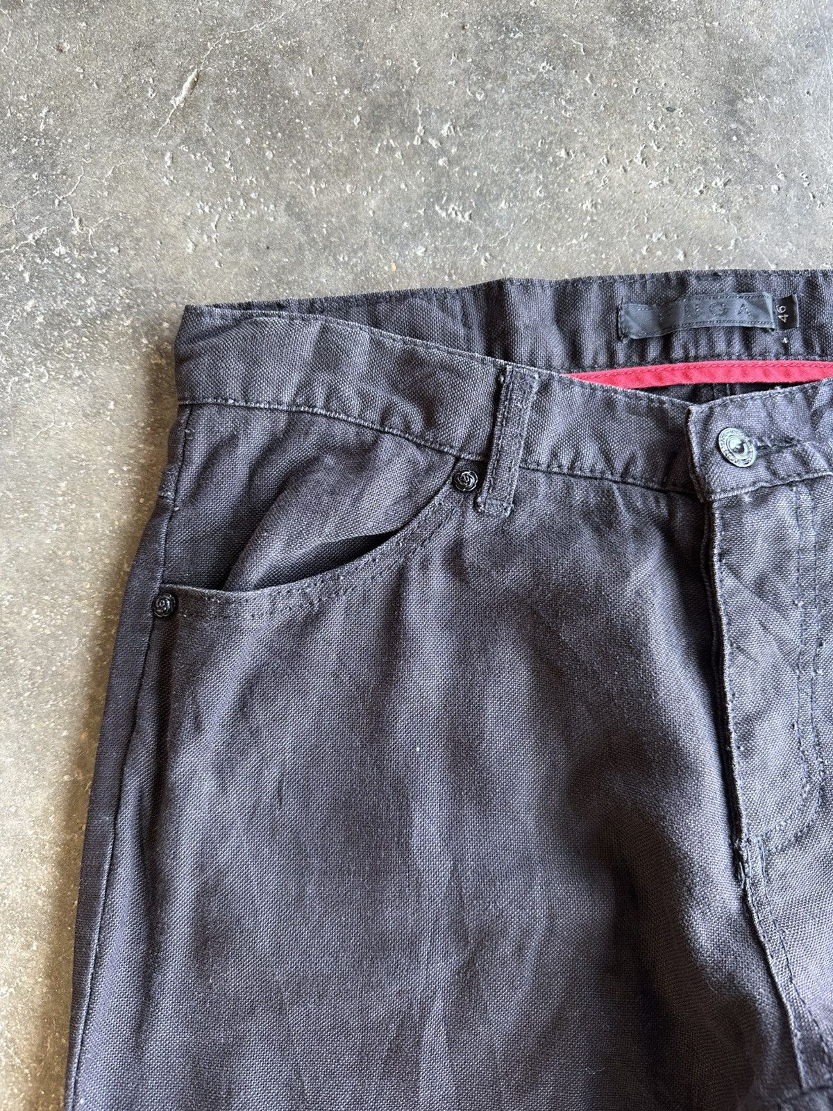 GOSTAR DE FUGA VERY RARE 💥VINTAGE FUGA JEANS CURVE/BANANA LEGS SPIKE PANTS Size US 32 / EU 48 - 5 Thumbnail