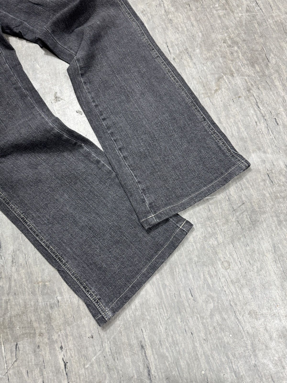 Japanese Brand × Kapital ᶠᵃⁿᶜʸᵍᵘʸ Y2K Flared Denim Boootcut Flared Jeans Cargo Pant Size US 32 / EU 48 - 2 Thumbnail