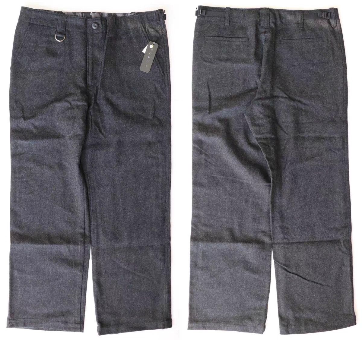 Roar roar Mainline Wool Wide-Leg Pants K11 Size US 33 - 1 Thumbnail
