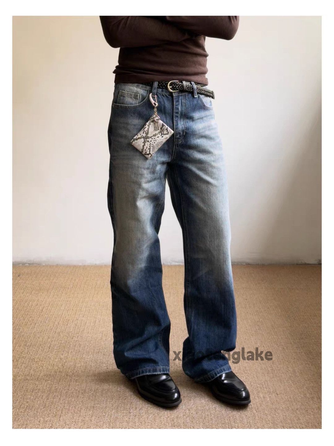 Jean zx vintage washed faded cleanfit wide Leg jeans Size US 32 / EU 48 - 8 Thumbnail