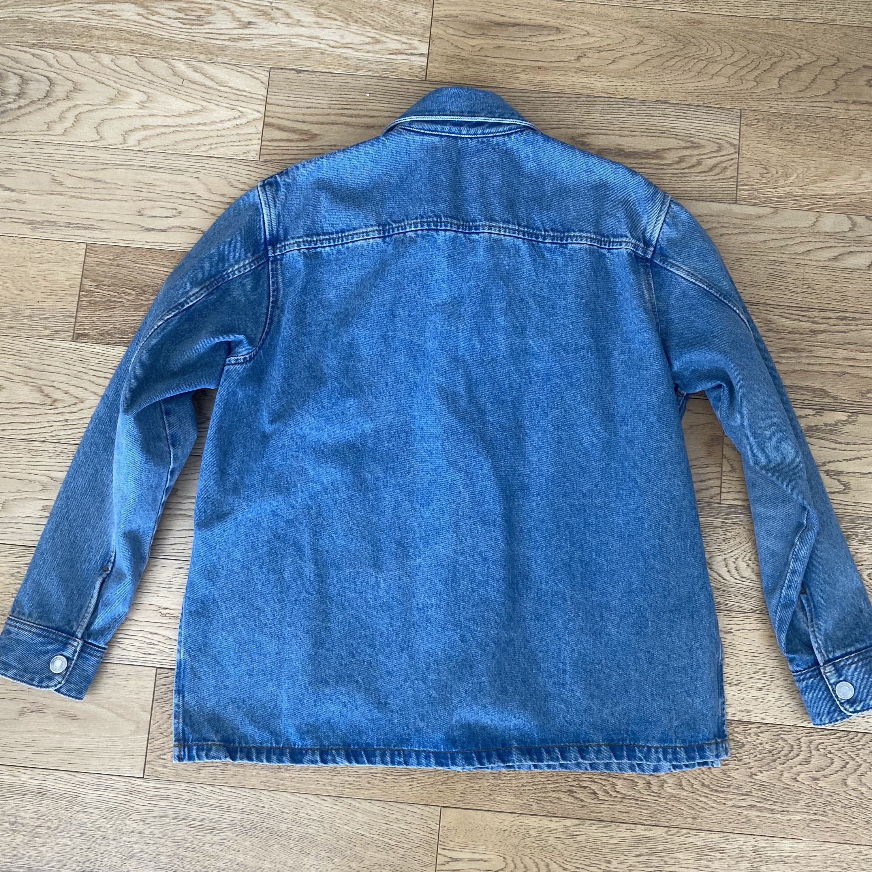 AMI Ami Paris Coeur Denim Overshirt Button Down Shirt Oversized Size US M / EU 48-50 / 2 - 13 Thumbnail