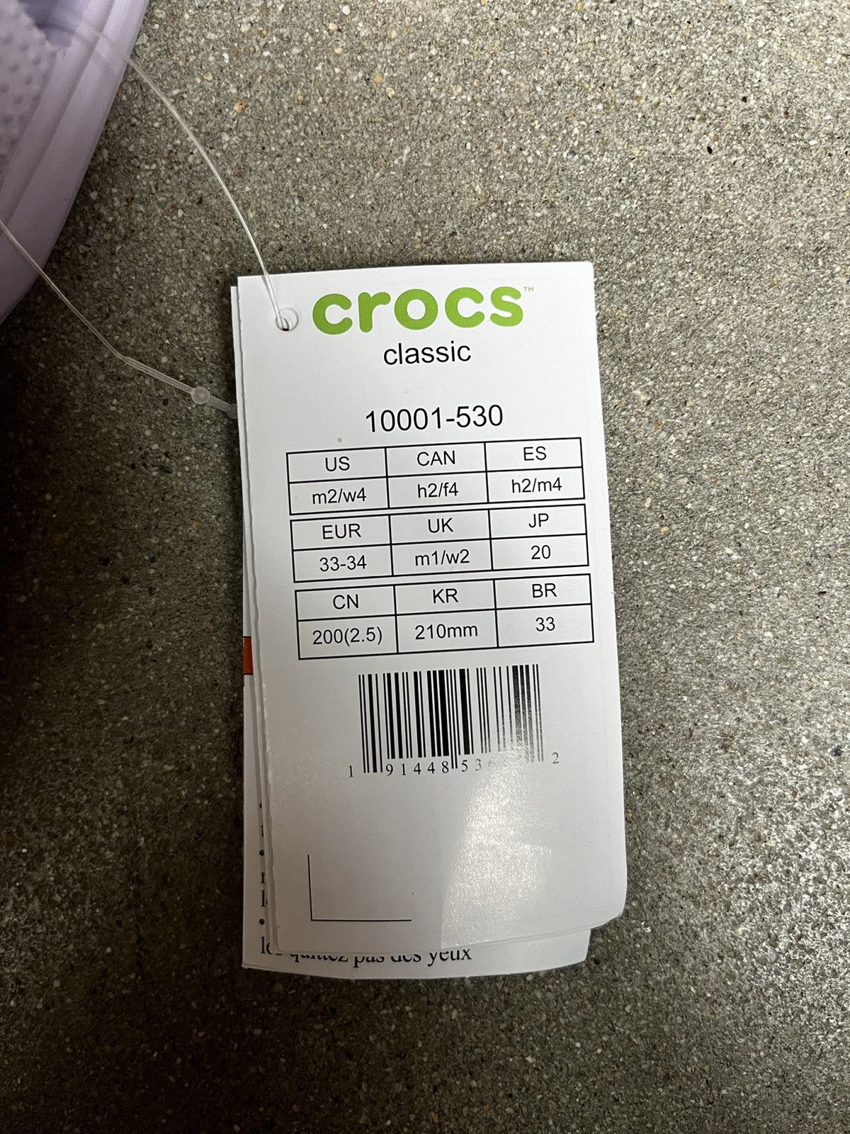 Crocs Crocs Classic Women’s Lavender Size US 4 / IT 34 - 8 Thumbnail