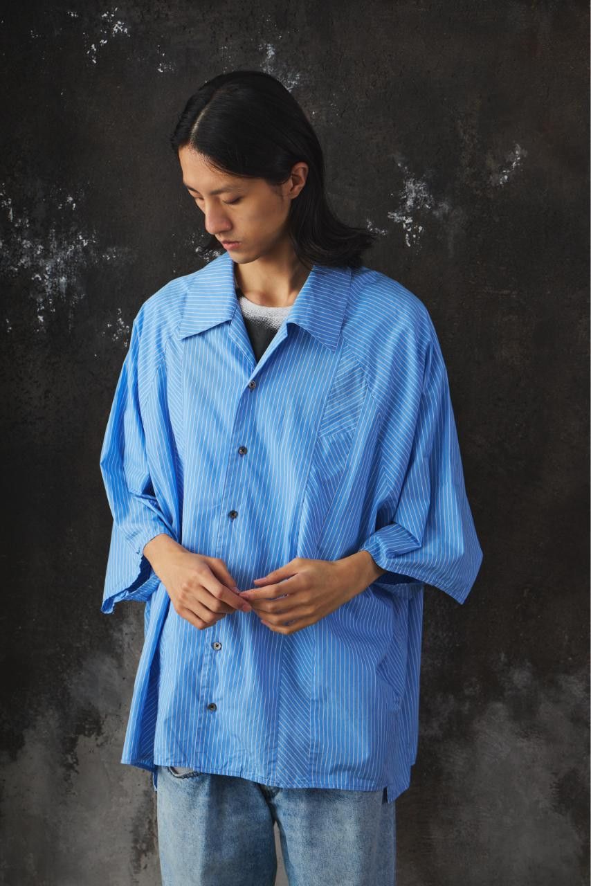 my beautiful landlet My Beautiful Landlet POPLIN STRIPED SLEEVE SHIRT blue Size US L / EU 52-54 / 3 - 4 Thumbnail