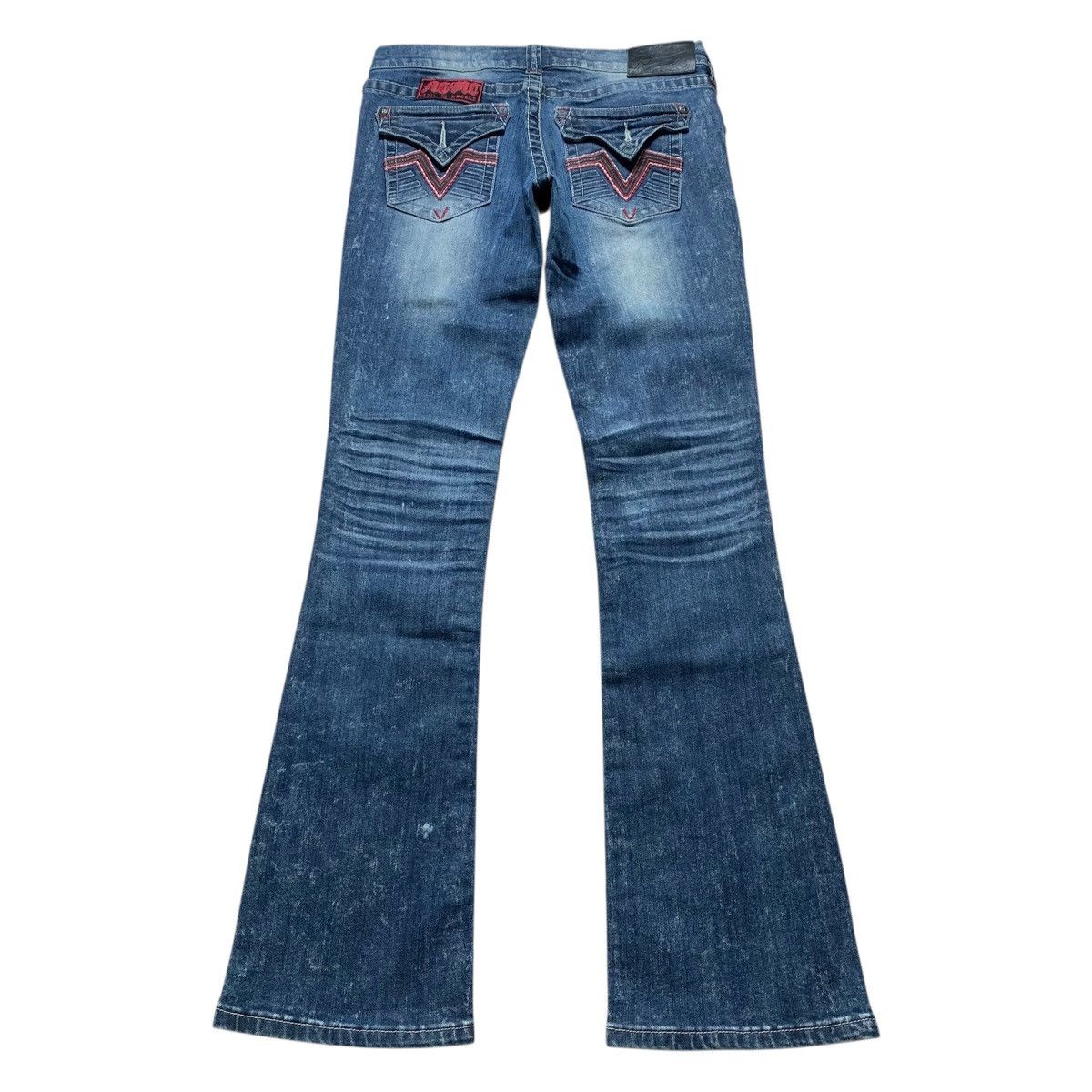 Affliction Y2k Affliction Distressed Flare Patch Punk Lgb V-keii Style Size US 29 - 10 Thumbnail