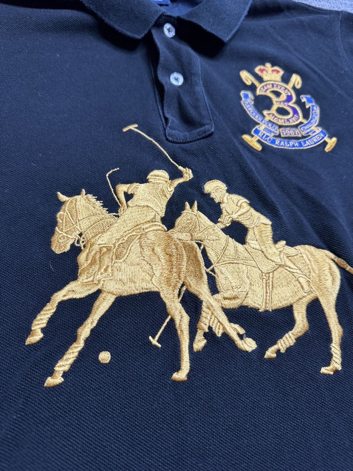 Polo Ralph Lauren Polo Ralph Lauren Big Logo Collar blak T-Shirt long sleeve Size L / US 10 / IT 46 - 3 Thumbnail