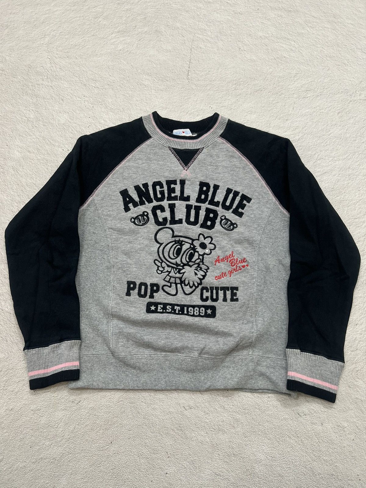 Number (N)ine 2000s Angel Blue Hysteric Velvet Poem Crewneck y2k Lgb Ifsix Size US S / EU 44-46 / 1 - 1 Thumbnail