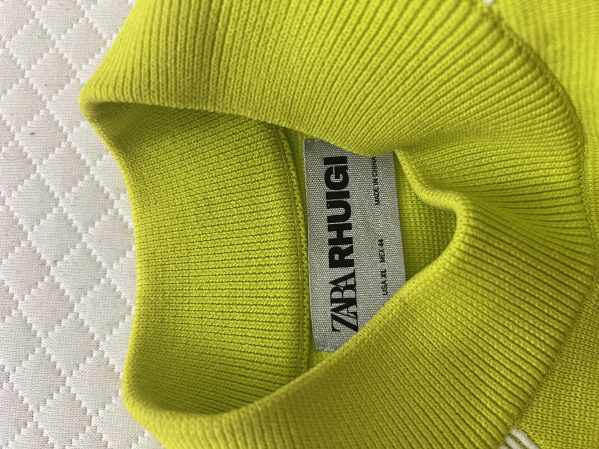 Rhude × Zara Rhude Neon sweater 2022 collection Size US XL / EU 56 / 4 - 5 Thumbnail