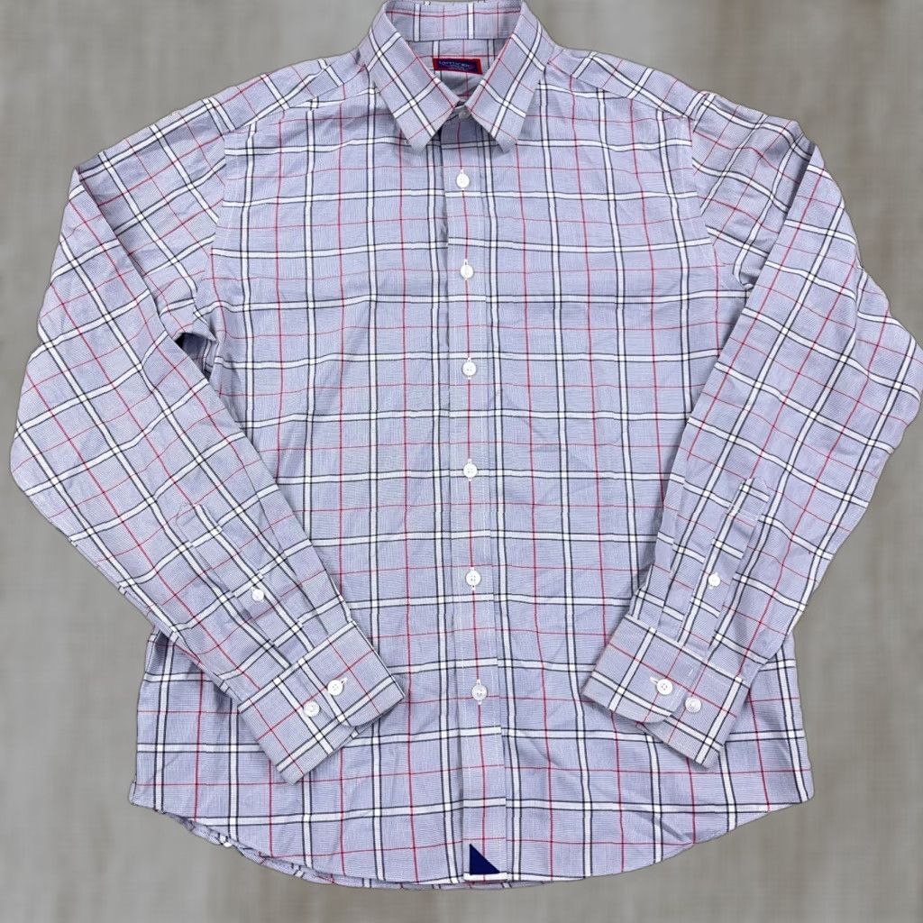 UNTUCKit UNTUCKit Shirt Men Medium Slim Fit Gray Plaid Button Up Dress Casual Pocket Size US M / EU 48-50 / 2 - 1 Thumbnail