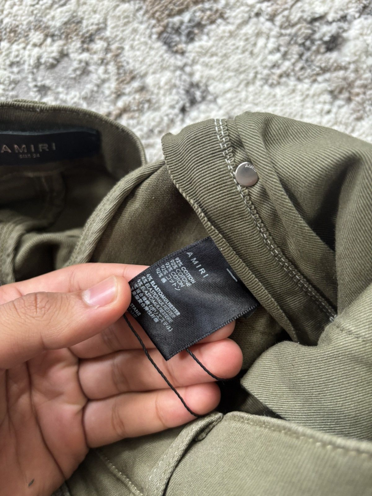 Amiri Amiri olive Bandana Patch Size US 34 / EU 50 - 4 Thumbnail
