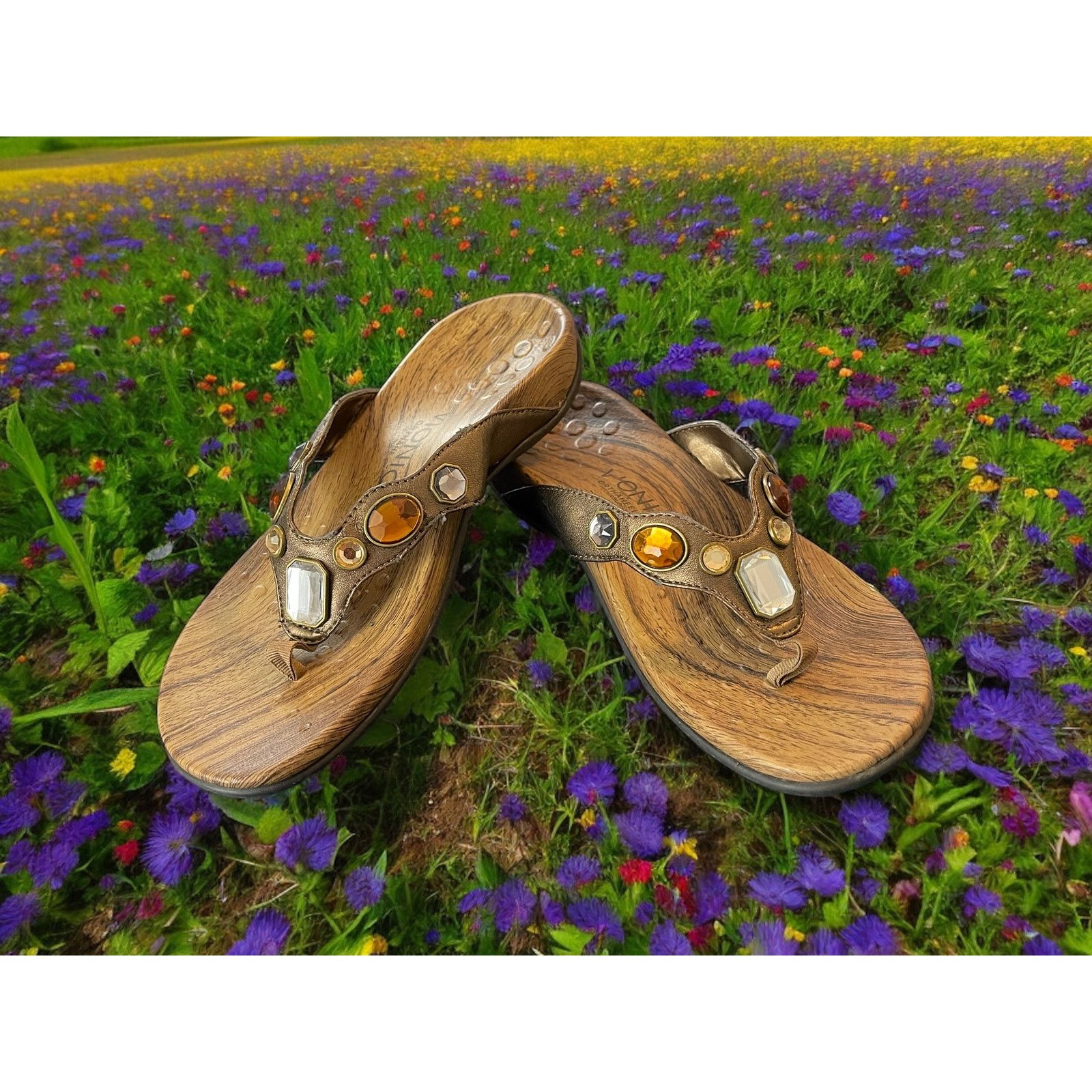 Vionic Vionic Women's Sandals Flats Shoes Brown Slip-Ons Size 7 Size US 7 / IT 37 - 2 Thumbnail