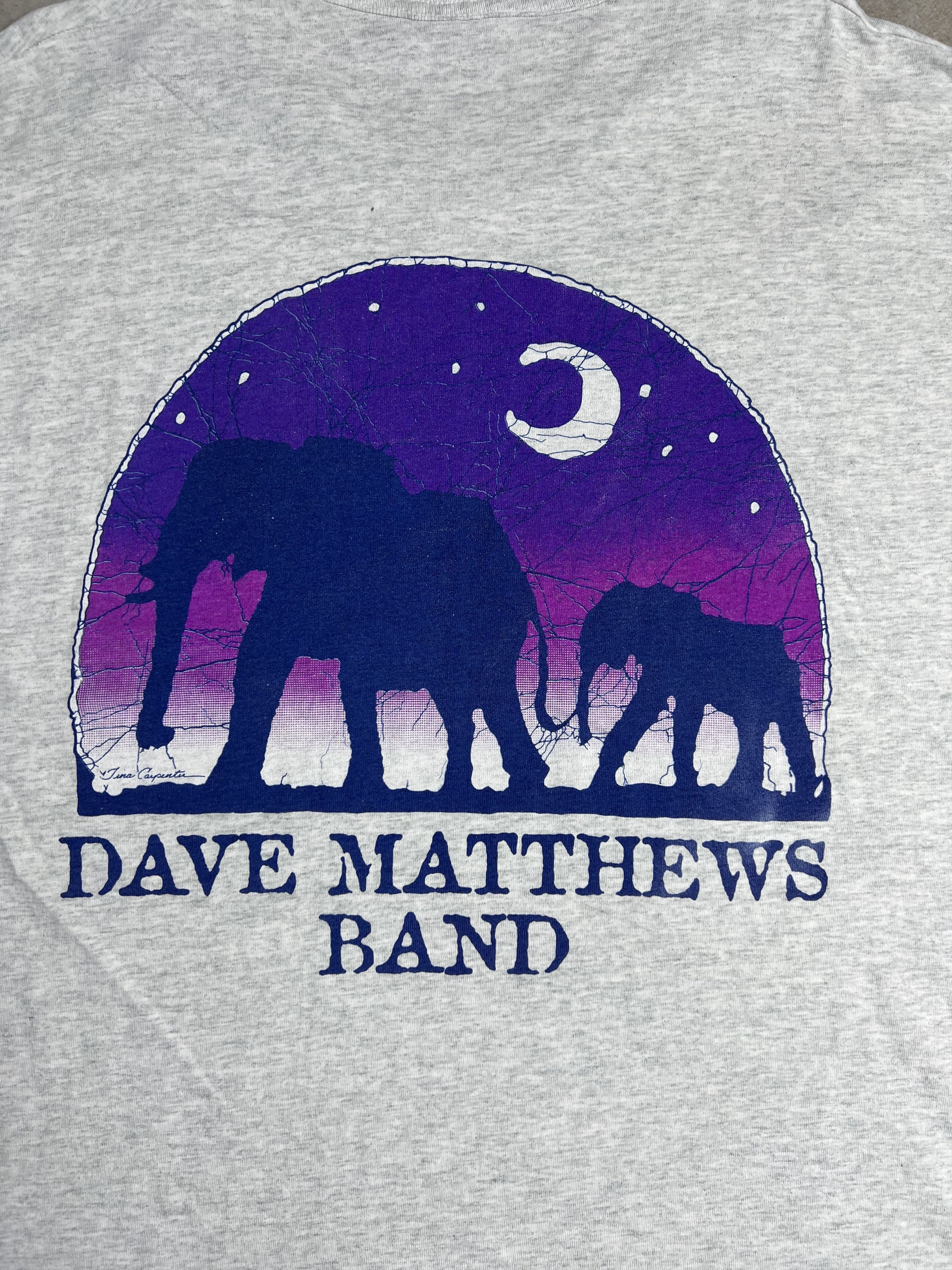Band Tees Vintage 90s Dave Mathews Band Elephant Tee (XL) GTME020 Size US XL / EU 56 / 4 - 2 Thumbnail