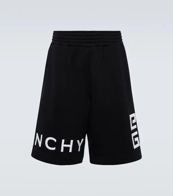 Givenchy o1srvl11e0725 4G Fleece Bermuda Shorts in Black Size US 30 / EU 46 - 1 Thumbnail