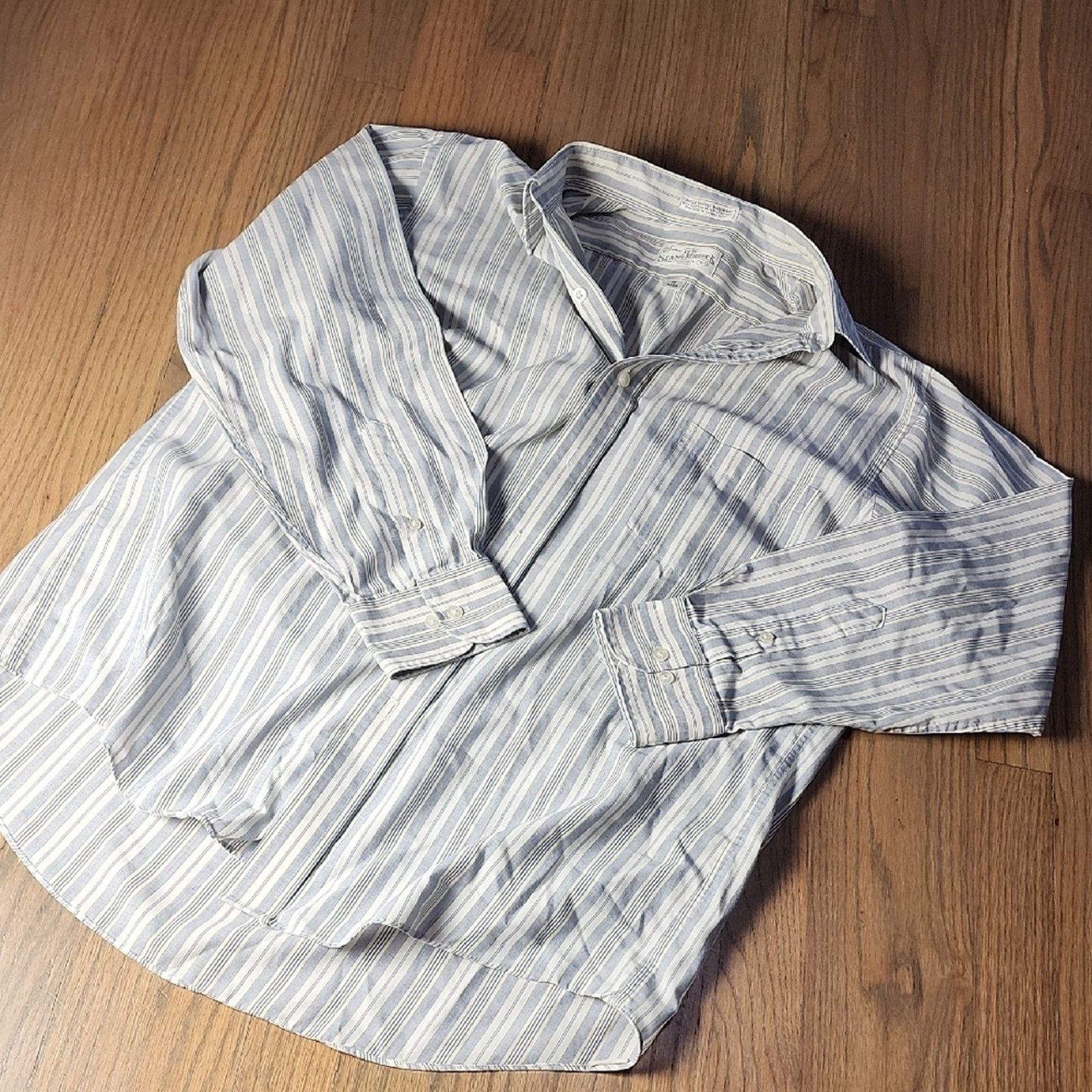 Sears Vintage Sears Roebuck Men's Striped Dress Shirt Size US M / EU 48-50 / 2 - 1 Thumbnail
