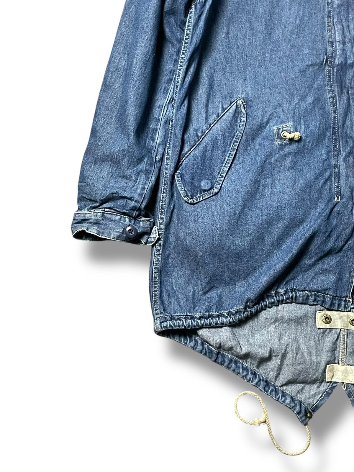 Avirex × Vintage Avirex Authentic Garment Fish Tailed Denim Jacket (44) Size US M / EU 48-50 / 2 - 6 Thumbnail