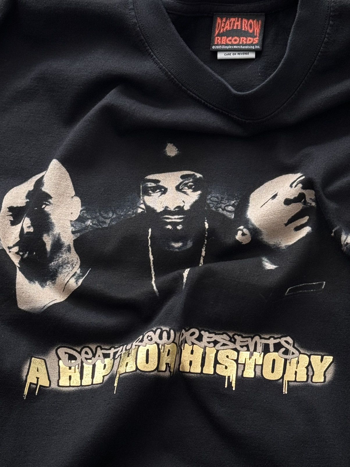 Vintage 2005 Death Row Records 'Hip Hop History' Rap T-Shirt
