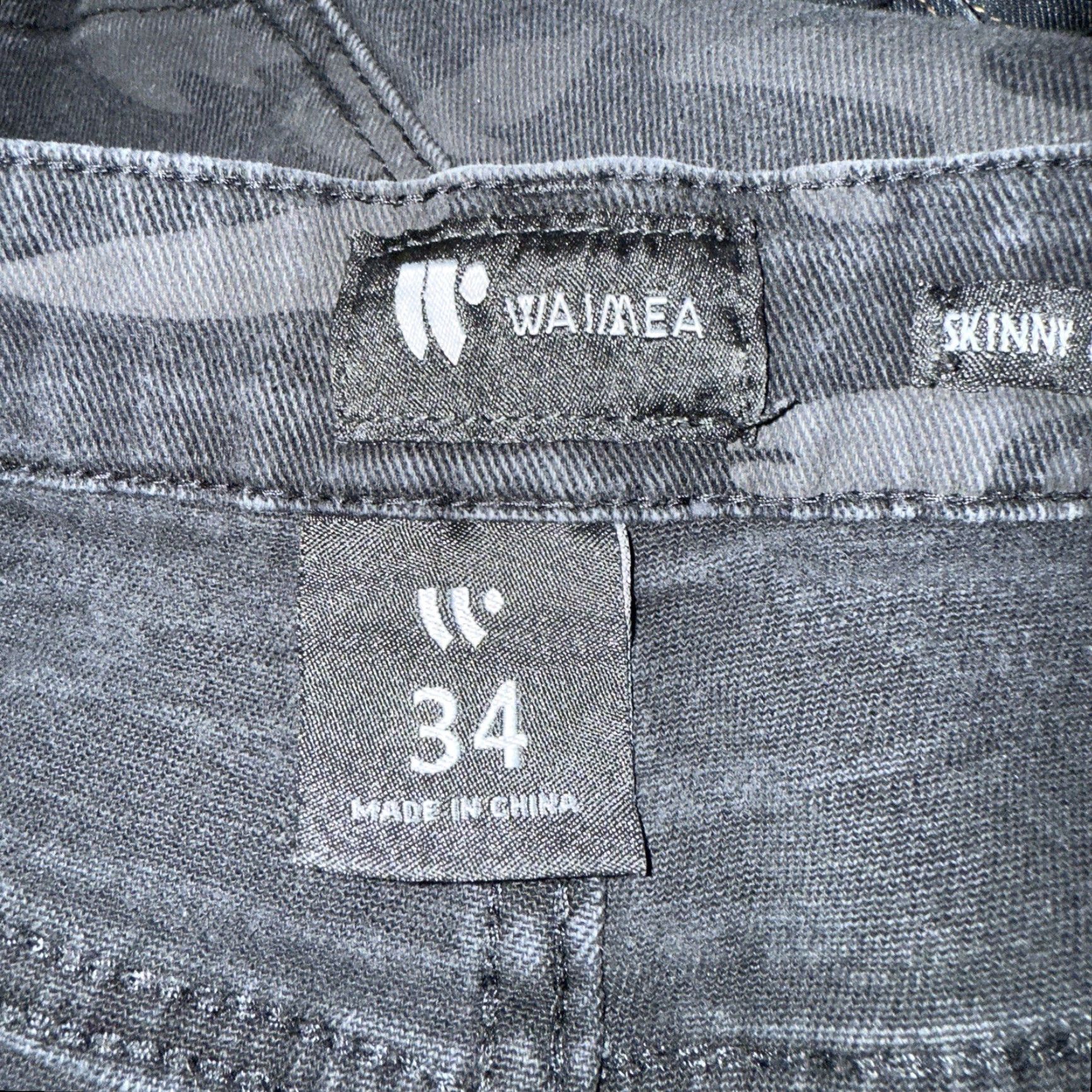Vintage VINTAGE Waimea Skinny Fit Camo Distressed Cotton Blend Jeans Mens Size 34x28 Size US 34 / EU 50 - 4 Thumbnail