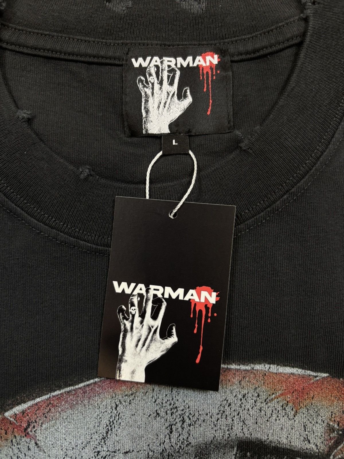 Vintage Warman Open Your Eye Graphic T-Shirt, Washed Black Size US L / EU 52-54 / 3 - 8 Thumbnail