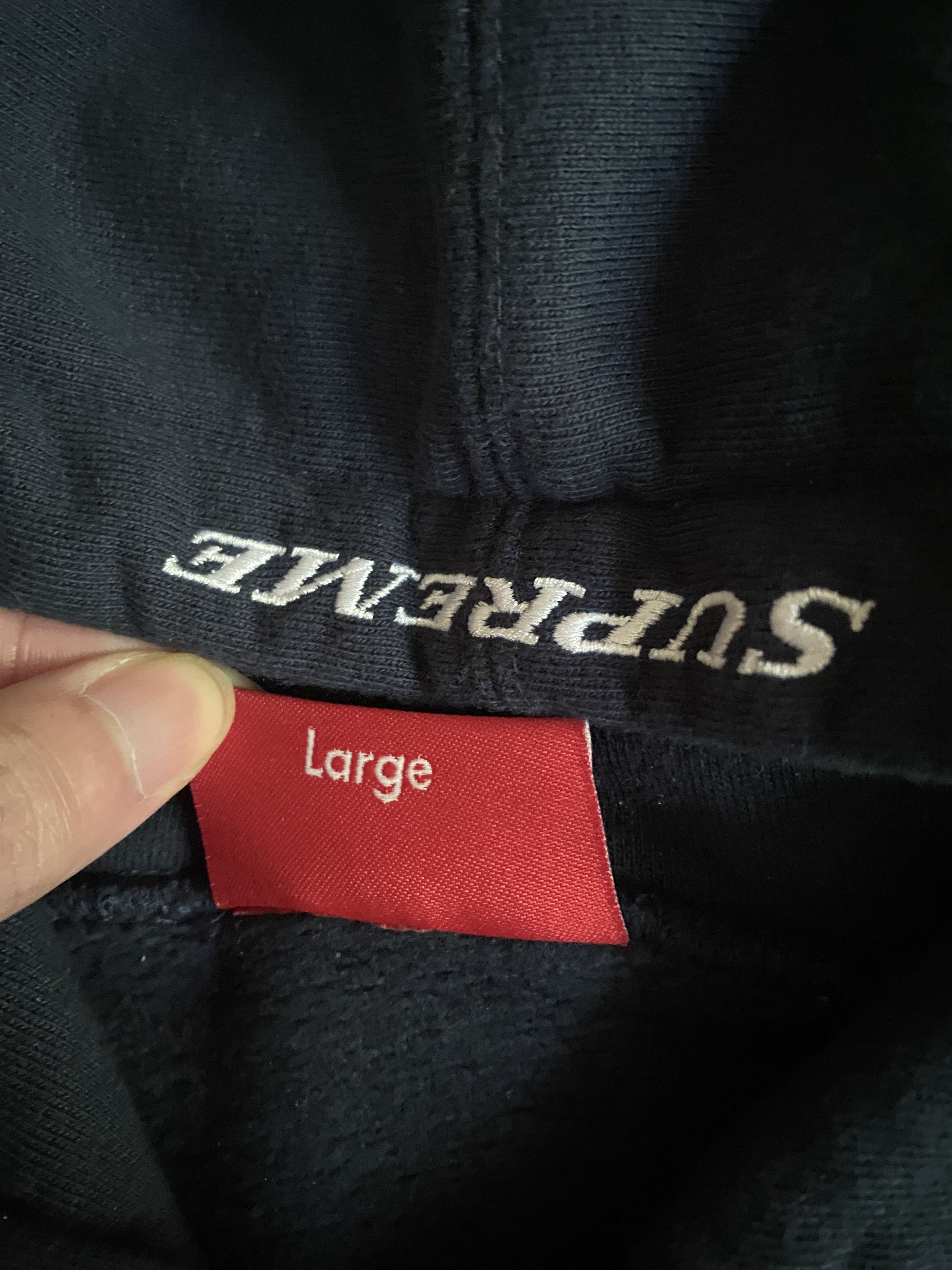 Supreme Striped Rib Hooded Sweatshirt FW18 Size US L / EU 52-54 / 3 - 5 Thumbnail