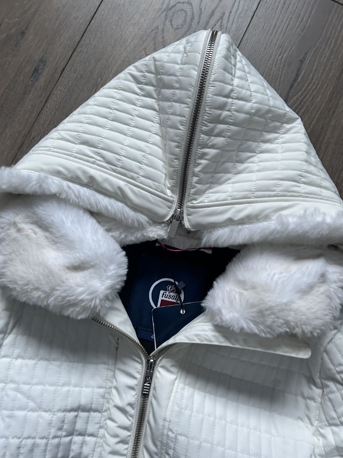 Fusalp Fusalp white ski city jacket with belt new XL 42 Size XL / US 12-14 / IT 48-50 - 2 Thumbnail