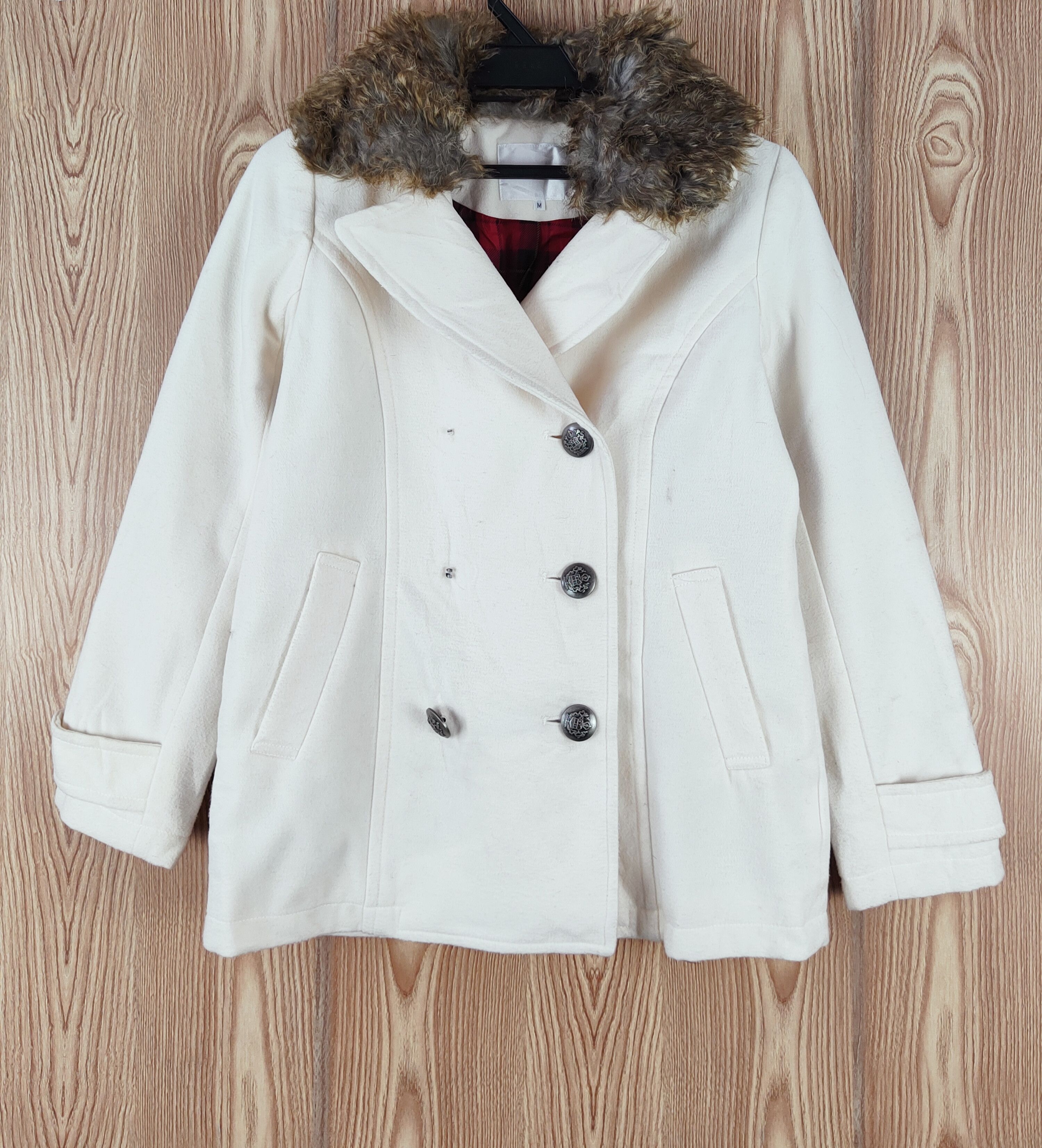 Japanese Brand × Vintage C o.l.z.a Cream Fur Coats Vintage Avant garde fashion Size M / US 6-8 / IT 42-44 - 1 Thumbnail