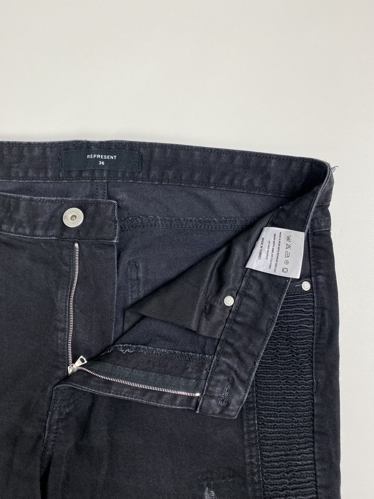 Represent Clo. Represent Skinny Biker Denim Size US 36 / EU 52 - 16 Thumbnail