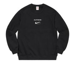 Supreme Nike Jewel Crewneck Black | Grailed