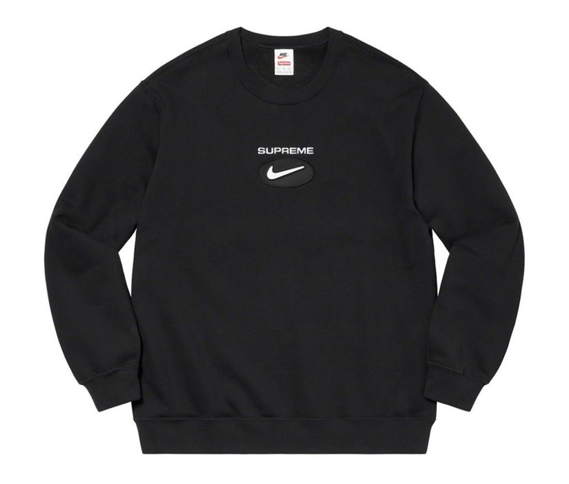 Supreme supreme x nike jewel crewneck black | Grailed