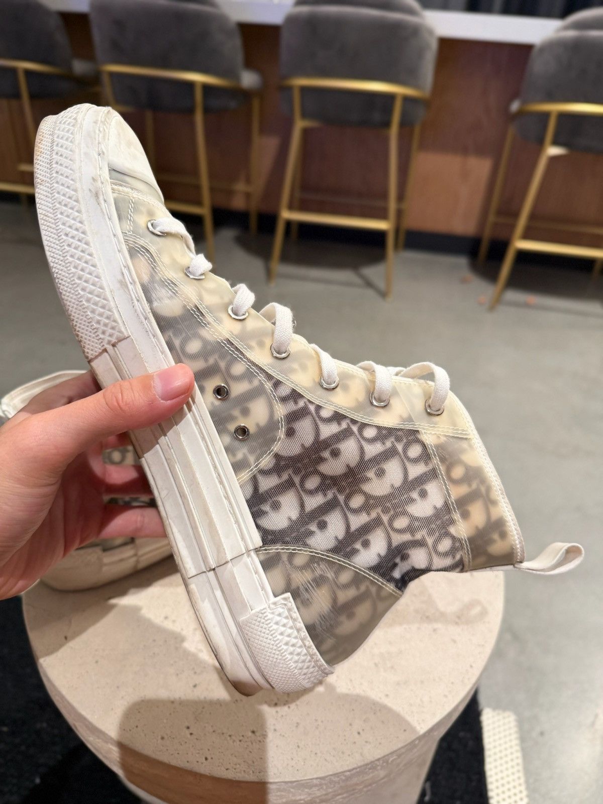 Dior STEAL! Dior Oblique B23 High top shoes Size US 11 / EU 44 - 8 Thumbnail