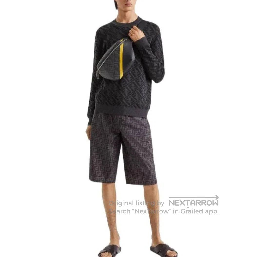 Fendi Fendi Men's FF Embroidered Knit Sweater. Size US S / EU 44-46 / 1 - 7 Thumbnail