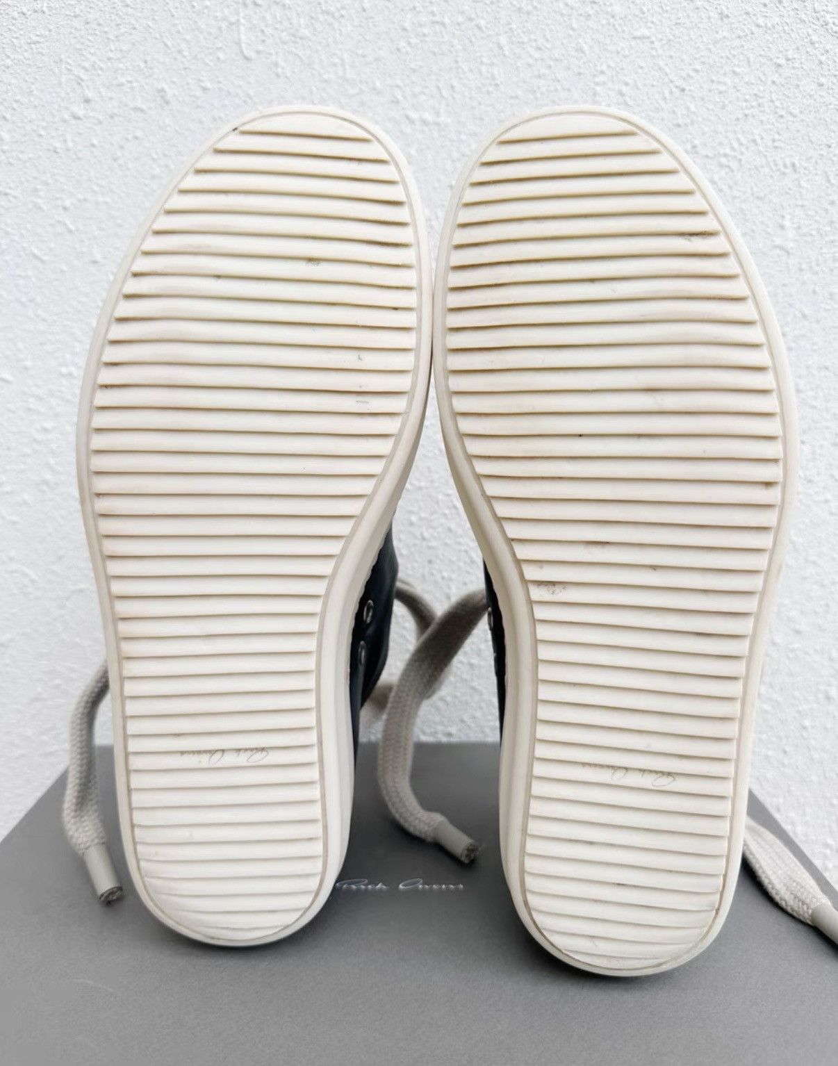 Rick Owens Rick Owens New Leather High-Top with Thick Laces Size US 8 / EU 41 - 9 Thumbnail