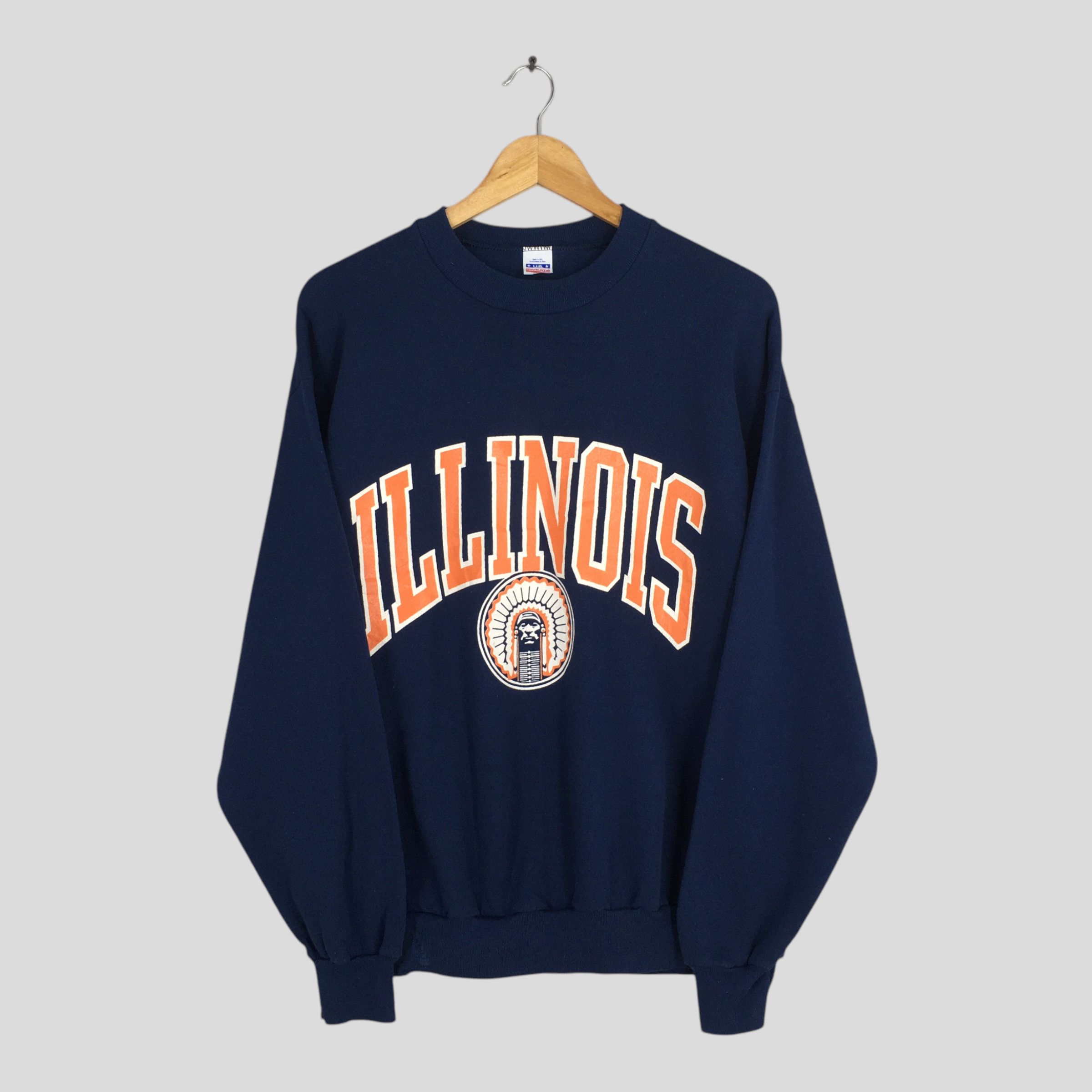 NCAA Vintage Illinois University Sweatshirt XLarge Size US XL / EU 56 / 4 - 1 Thumbnail