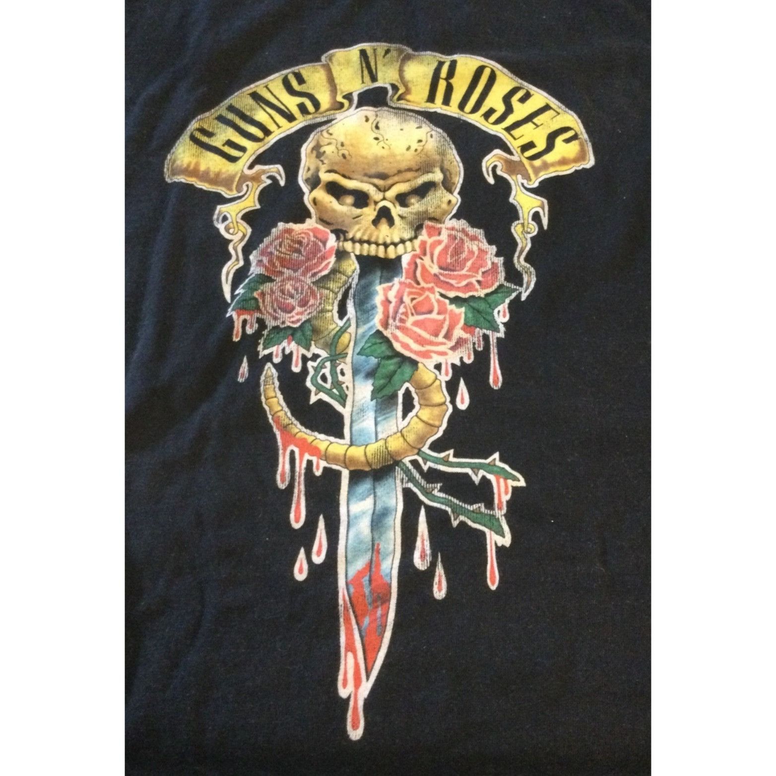 image of Bravado Vintage 1991 Guns N Roses Here Today Gone To Hell Men's in Black (Size 2XL)