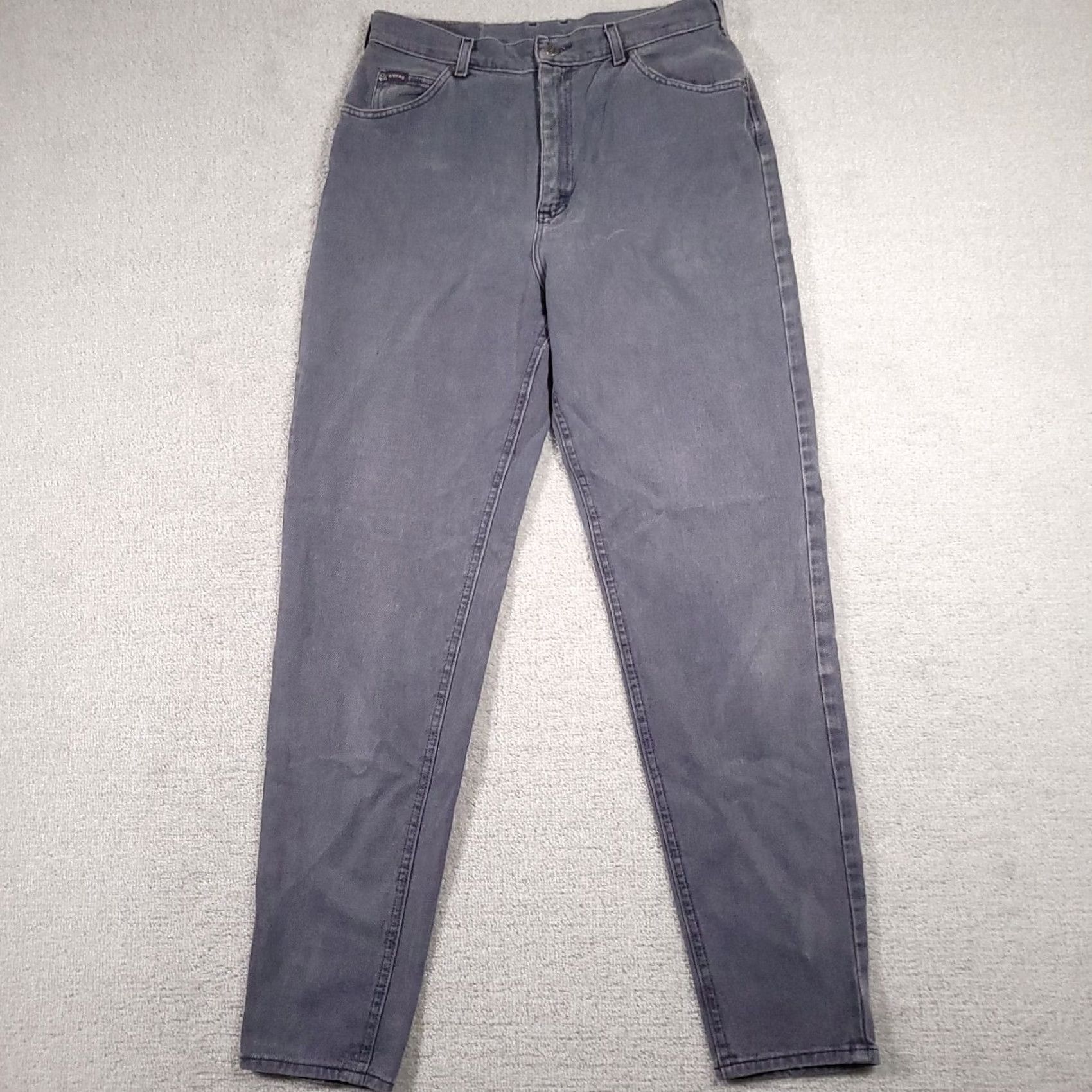Lee Vintage Lee Riders Tapered Leg Jeans Womens 32X34 Light Gray Denim High Rise - Size 24" / US 00 / IT 34 - 2 Thumbnail