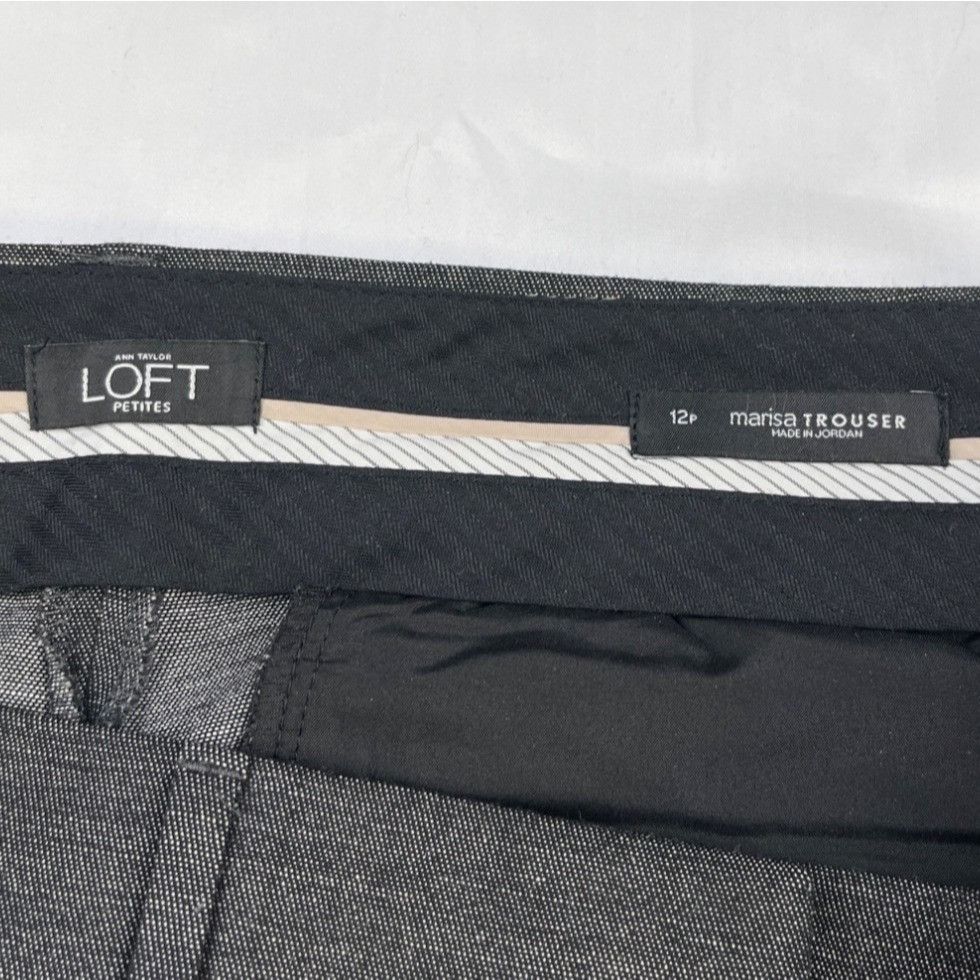 Ann Taylor Ann Taylor Loft Women's Charcoal Pants/Trousers Sz 12P SKU 4 Size 34" / US 12 / IT 48 - 5 Thumbnail