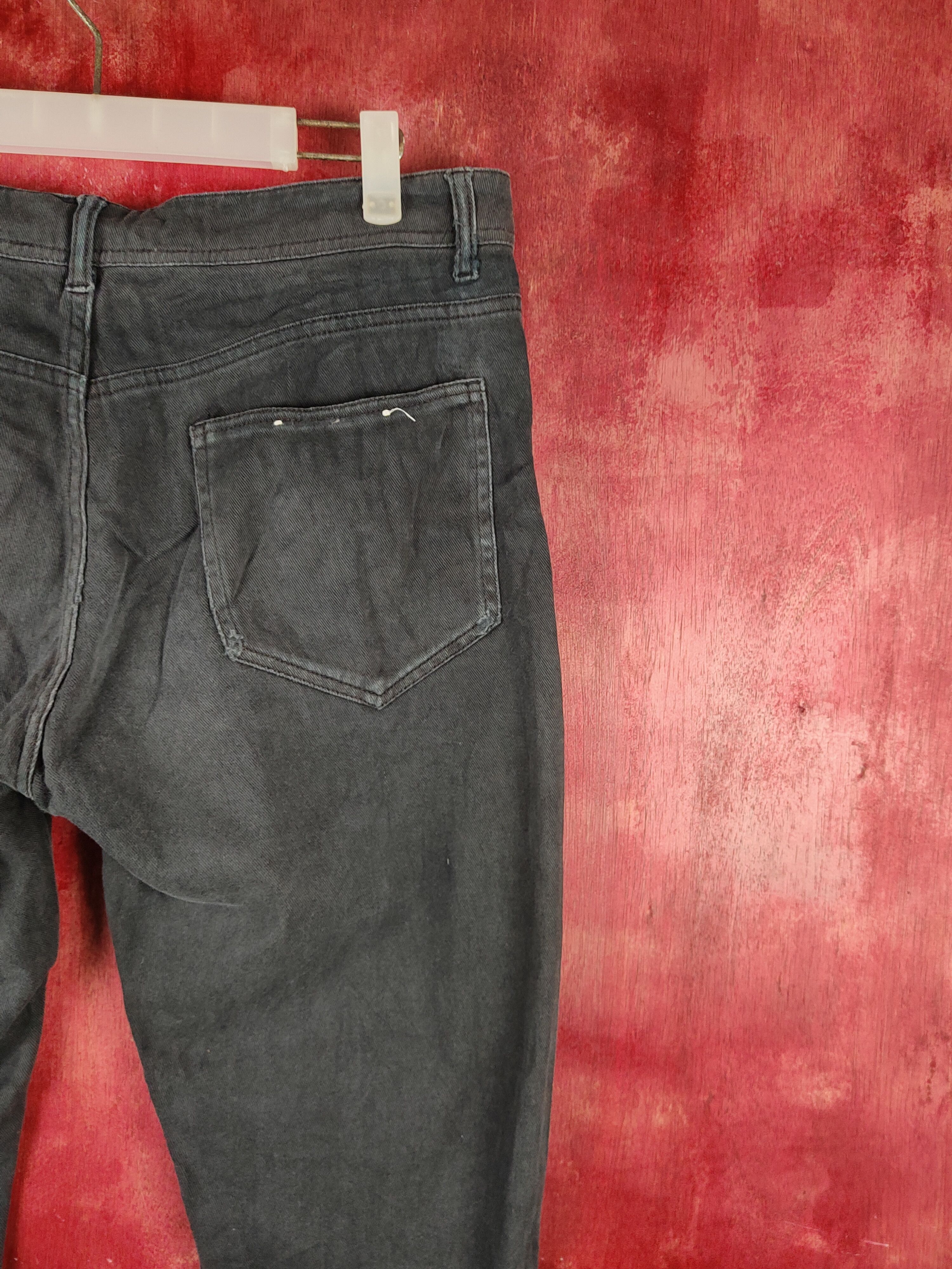 Japanese Brand Nylaus Black Faded Distressed Ripped Jeans #S2314 Size US 36 / EU 52 - 10 Thumbnail
