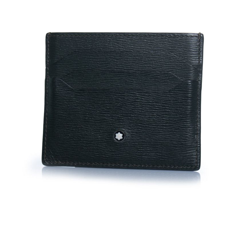 Montblanc Montblanc, green leather card holder Size ONE SIZE - 1 Thumbnail