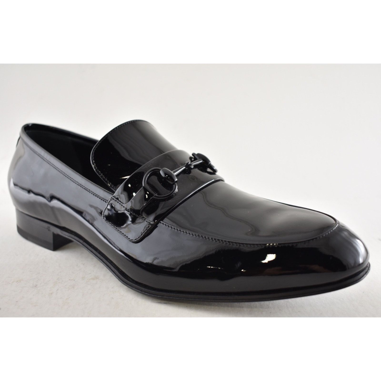 Gucci Gucci Mens Ed Black Patent Leather Horsebit Loafer US 14 Size US 14 / EU 47 - 6 Thumbnail